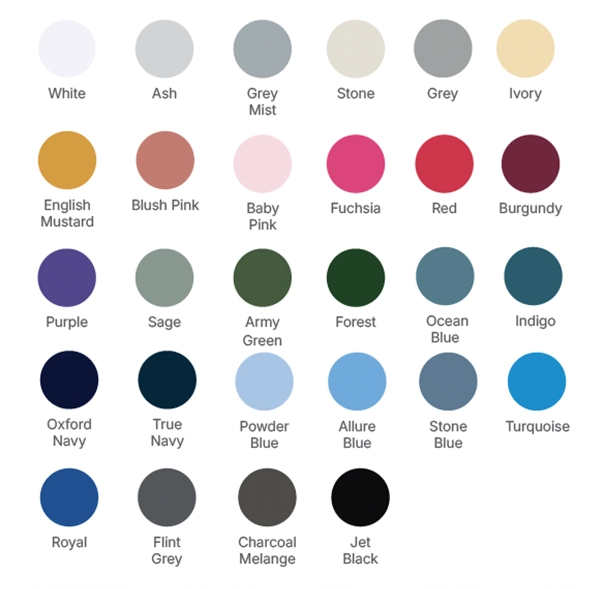 Available colours