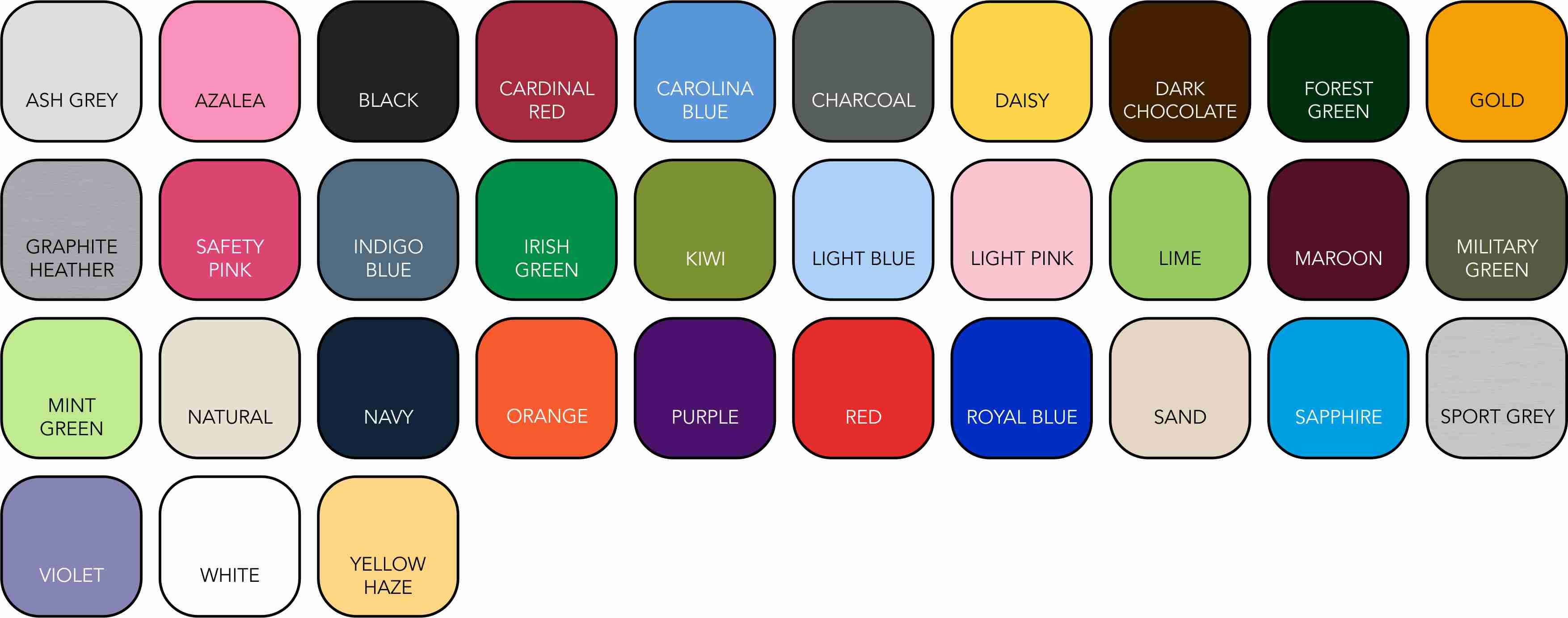 GD005 Children's Colour Range